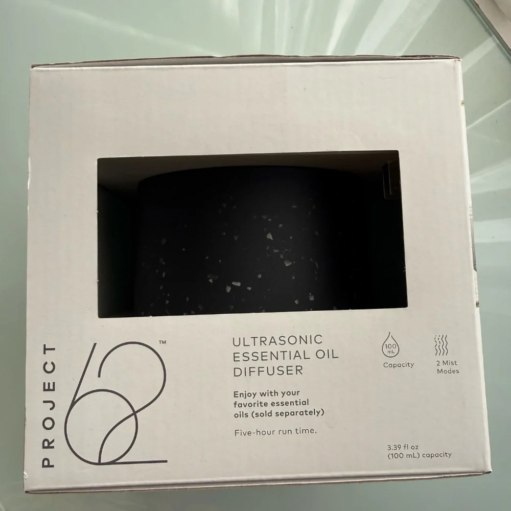 PROJECT 62 - Ultrasonic Black Terrazzo Electric Essential Oil Diffuser